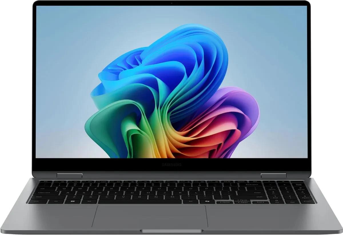 Изображение Ноутбук Samsung Galaxy Book5 360 (Intel 226V 2100 МГц/ SSD 512 ГБ  /RAM 16 ГБ/ 15.6" 1920x1080/VGA встроенная/ Windows 11 Home) (NP750QHA-LG1IN)