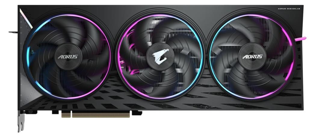 Изображение Видеокарта GIGABYTE AMD Radeon RX 9070 XT AORUS ELITE OC 16Gb 16 Гб (Radeon RX 9070 XT, GDDR6)/(GV-R9070XTAORUS E-16GD)