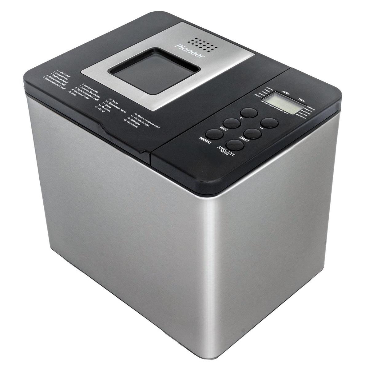 Изображение Хлебопечь Pioneer MC06 (серебристый, черный)