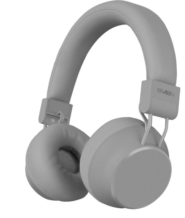 Изображение Bluetooth-гарнитура/наушники Sven AP-B710MV, (Bluetooth, ANC, APP, 3 mics, 500mAh) (серый)