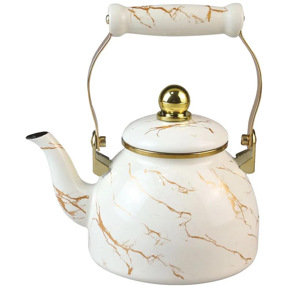Изображение Чайник Zeidan Z-4494 Marble (1,3, л л /золотистый, мраморный)
