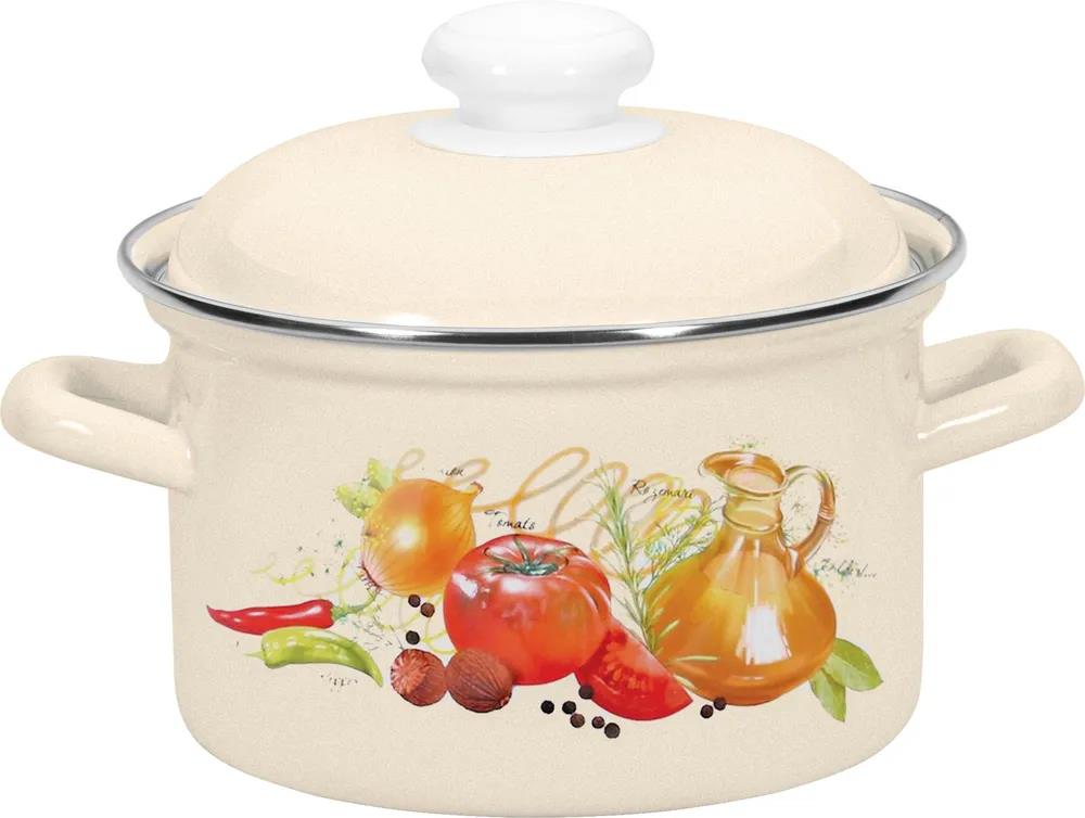 Изображение Кастрюля ЛЫСЬВА 1510АП2/4 Итальянская кухня эмал цил  (2 л )