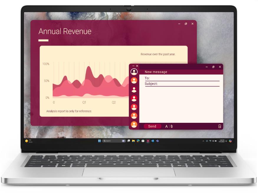 Изображение Ноутбук DELL Pro 14 (Intel 235U 2000 МГц/ SSD 512 ГБ  /RAM 16 ГБ/ 14" 1920x1200/VGA встроенная/ Linux) (Pro14-5653)