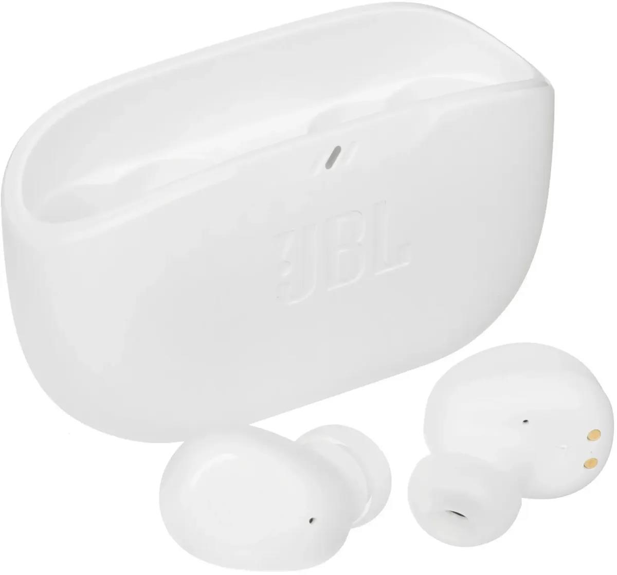Изображение Bluetooth-гарнитура/наушники JBL Wave Buds (белый)