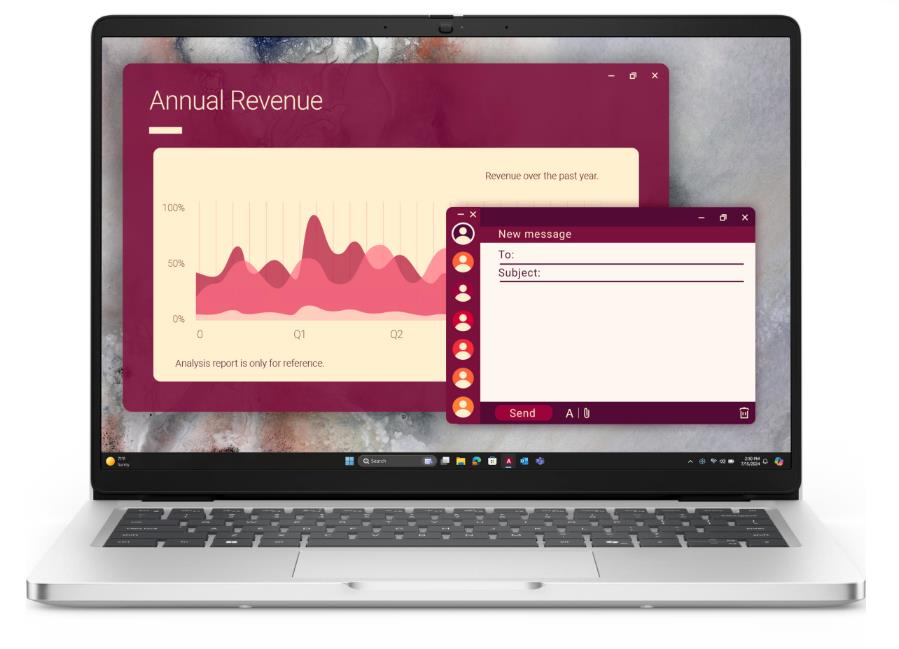 Изображение Ноутбук DELL Pro 14 (Intel 235U 2000 МГц/ SSD 512 ГБ  /RAM 16 ГБ/ 14" 1920x1200/VGA встроенная/ Windows 11 Pro) (Pro14-5655)