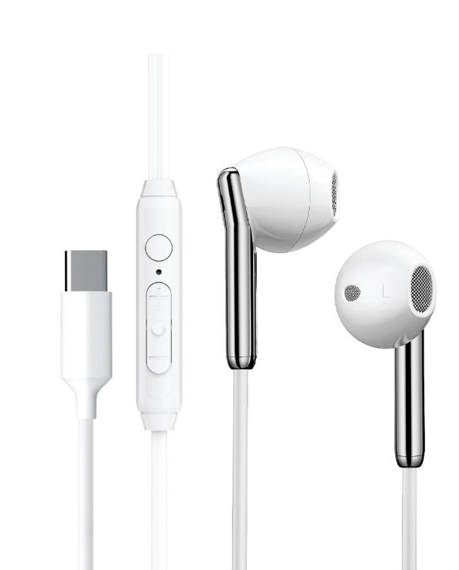 Изображение Наушники Aksberry (6900328340014) Y3 с микрофоном Type-C белый