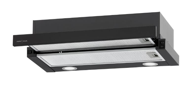 Изображение Встраиваемая вытяжка Krona KAMILLA T 600 BLACK (2 мотора) (черный, )