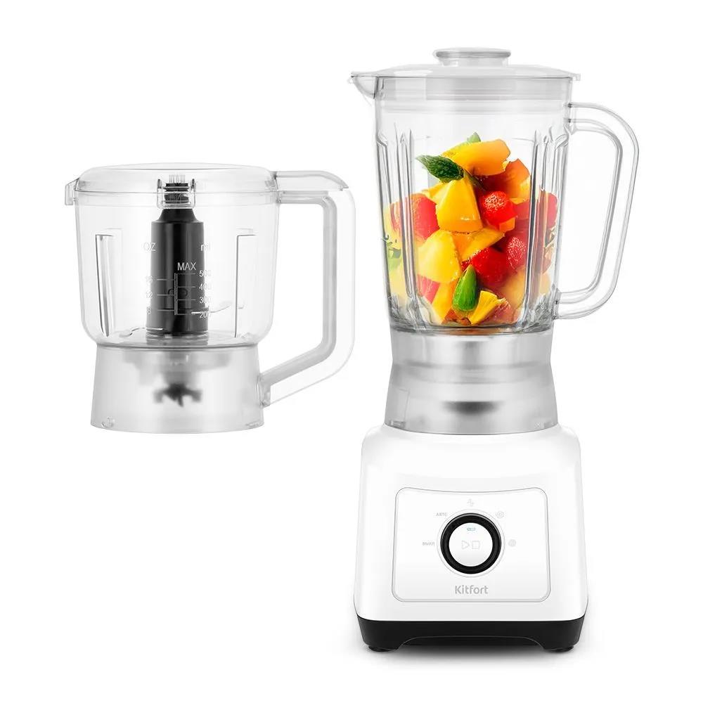 Изображение Блендер Kitfort КТ-3524  (стационарный/500 Вт/черный, белый)