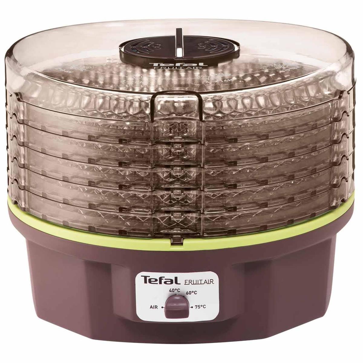 Изображение Сушилка для овощей Tefal DF100830 (поддонов 5 шт, 525 Вт , коричневый)