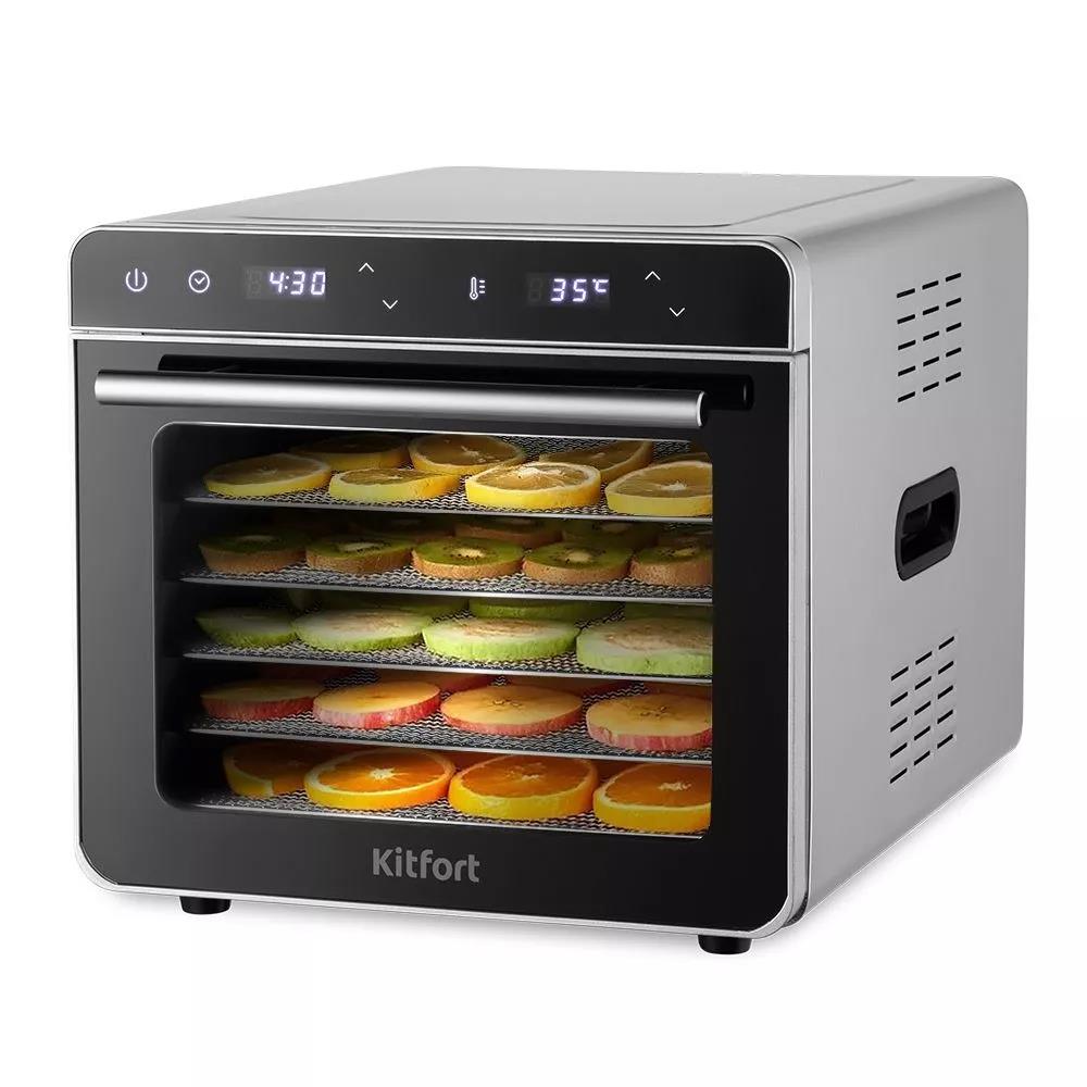 Изображение Сушилка для овощей Kitfort КТ-1948 6под. 700Вт (поддонов 6 шт, 700 Вт , сталь)