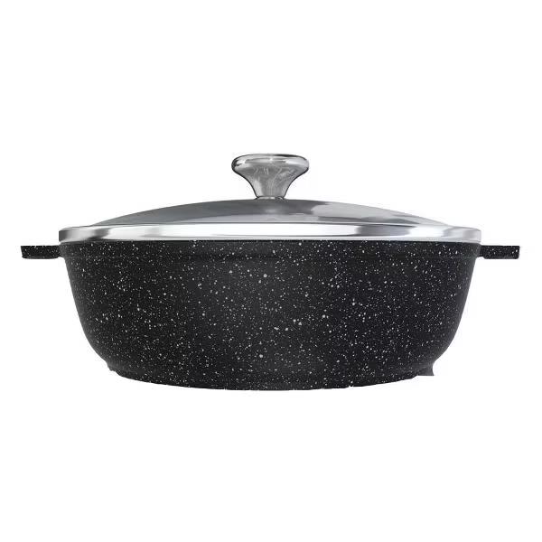 Изображение Жаровня НЕВА МЕТАЛЛ ПОСУДА L186530i литая Индукция Гранит алюминий 3 л