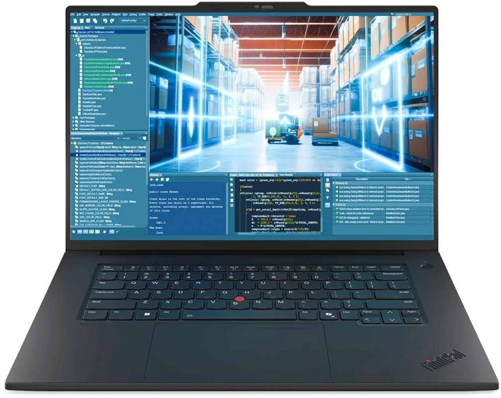 Изображение Ноутбук Lenovo ThinkPad P1 Gen 8 (Intel 265H 2200 МГц/ SSD 1024 ГБ  /RAM 32 ГБ/ 16" 3840x2400/VGA дискретная/ Windows 11 Pro) (21Q8S07M00)