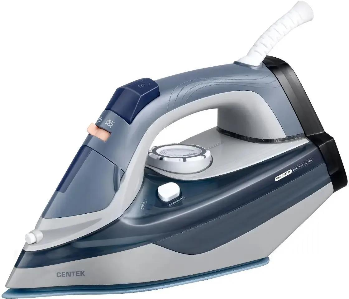 Изображение Утюг CENTEK CT-2323 (2400 Вт/синий, серый)