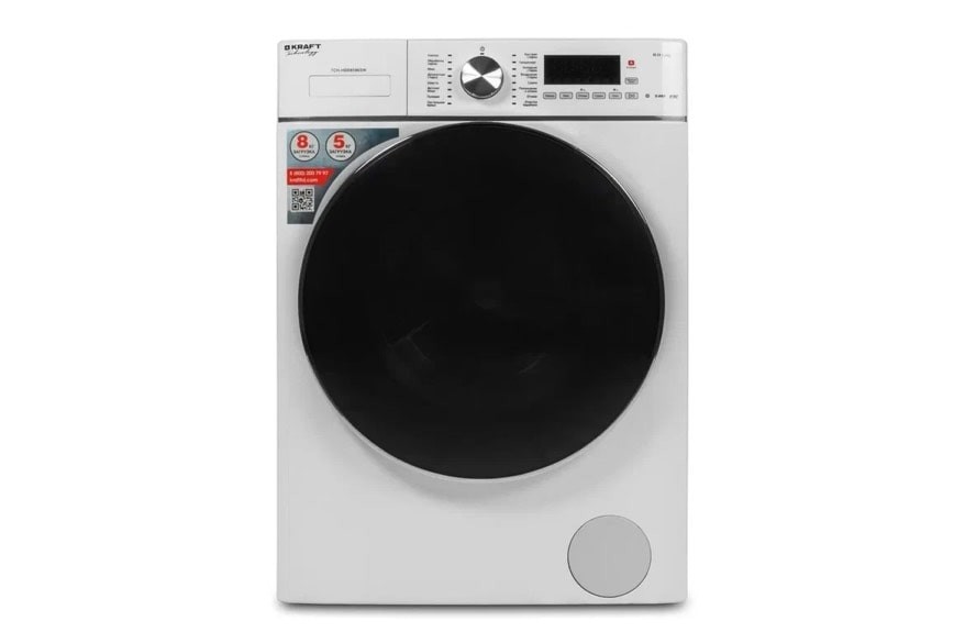 Изображение Стиральная машина Kraft TCH-HDD8596SW, белый (фронтальная, 8 кг, 1400 об/мин )