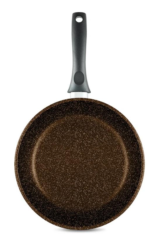 Изображение Универсальная сковорода НЕВА МЕТАЛЛ ПОСУДА NGB124 24 «Neva Granite» Brown н/р (24 см )