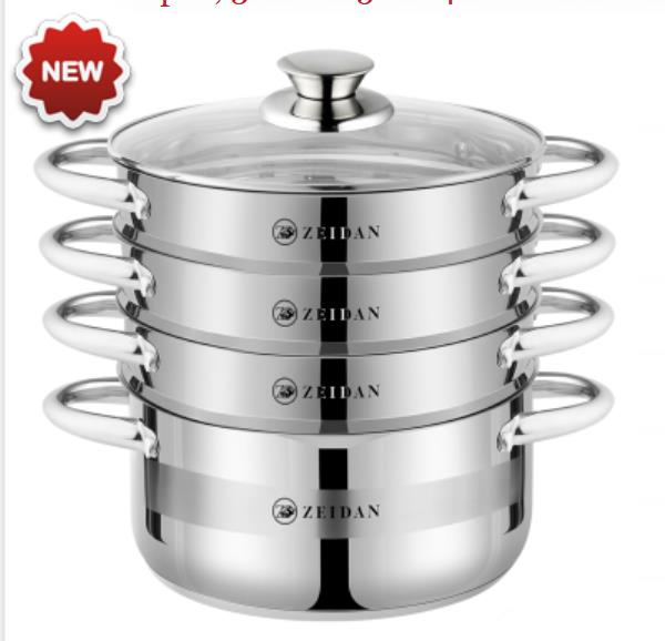 Изображение Мантоварка Zeidan Z-501114 9,8 л  серебристый