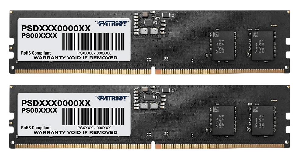 Изображение Оперативная память 2x32 GB DDR5 Patriot Signature (44800 Мб/с, 5600 МГц, CL46)