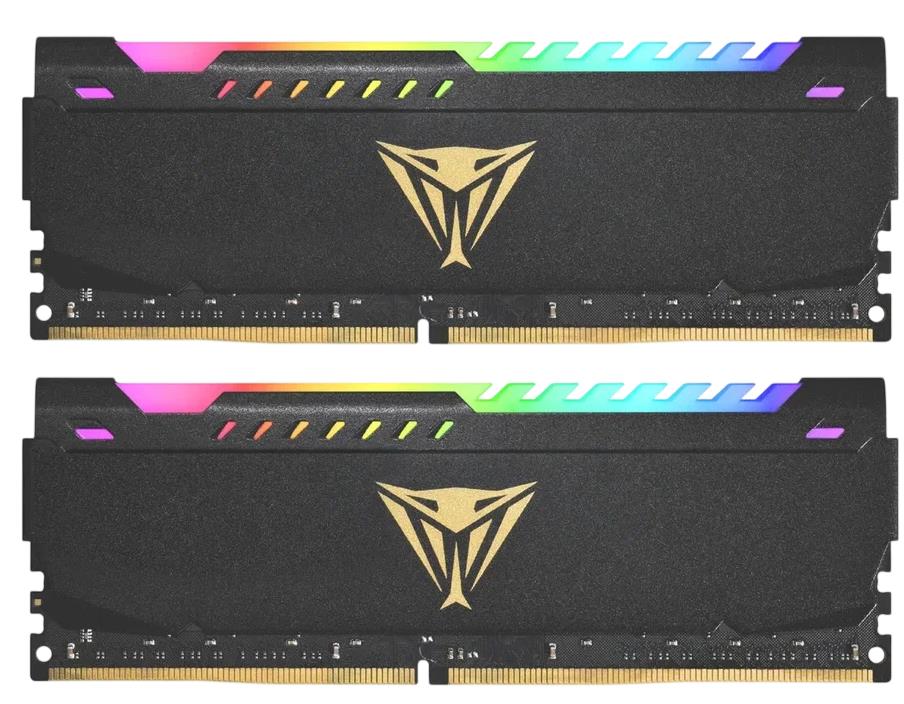Изображение Оперативная память 2x16 GB DDR4 Patriot Viper Steel RGB (25600 МБ/с, 3200 МГц, CL16)