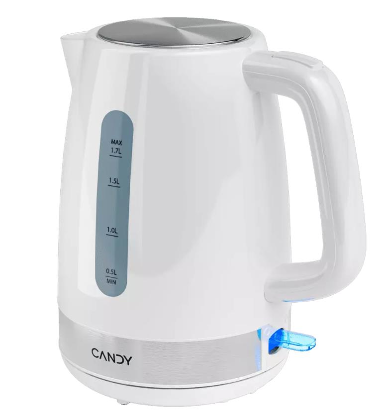 Изображение Электрический чайник Candy CK-101 (2200 Вт/1,7 л /пластик/белый)