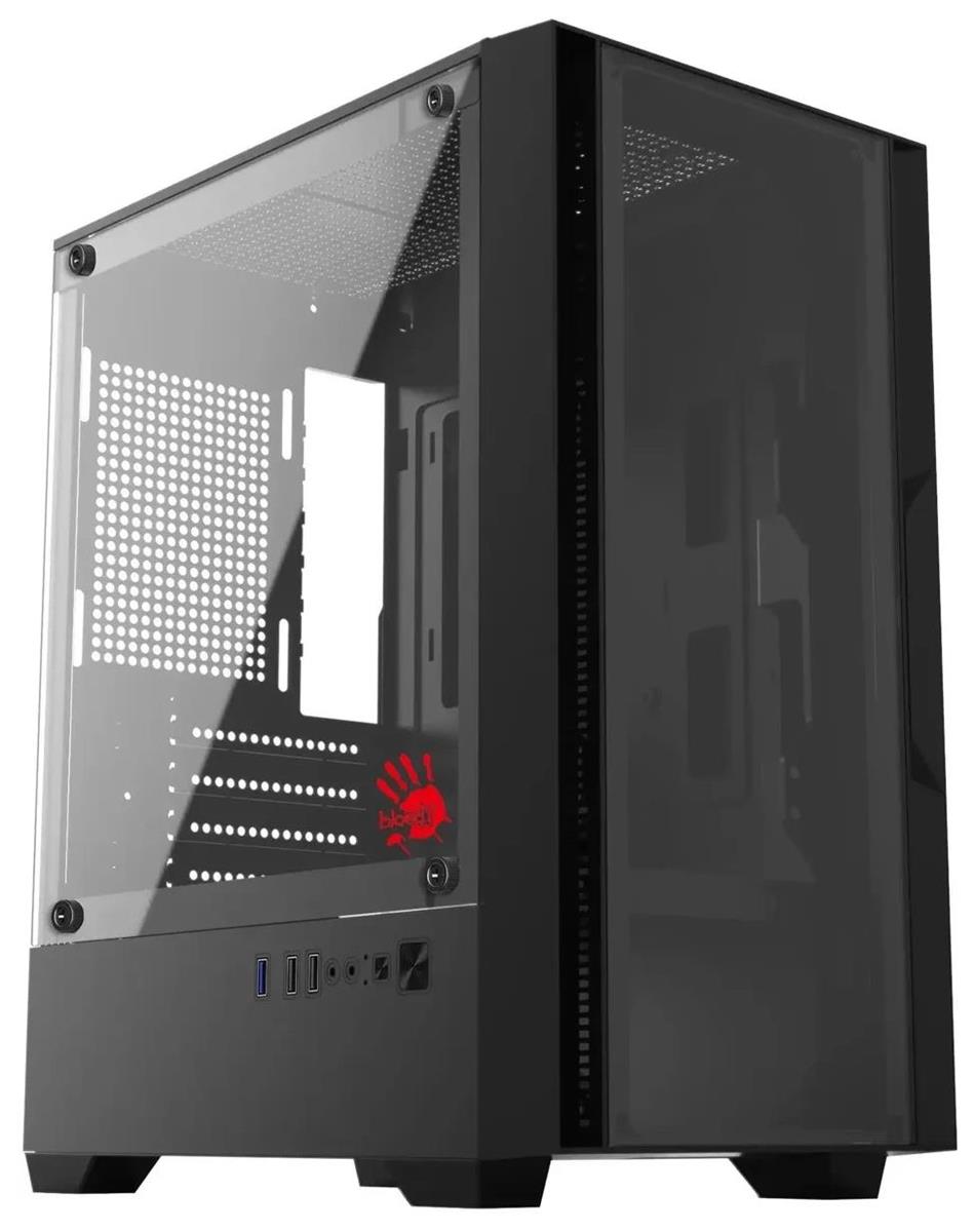 Изображение Корпус Bloody CC-123-BK Black (mATX, Mini-ITX, черный, без БП)/(CC-123-BK)