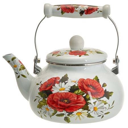 Изображение Чайник METALLONI EM-1332 (2,5, л л /белый, маки)