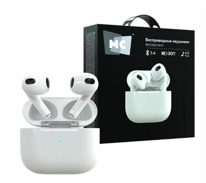 Изображение Bluetooth-гарнитура/наушники More Choice БВ11 White (белый)