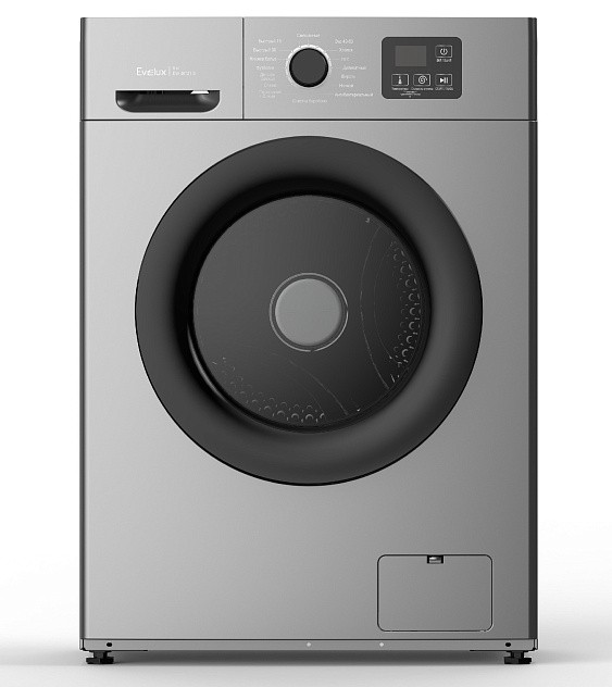 Изображение Стиральная машина Evelux EW 46121 S, серебристый (фронтальная, 6 кг, 1200 об/мин )