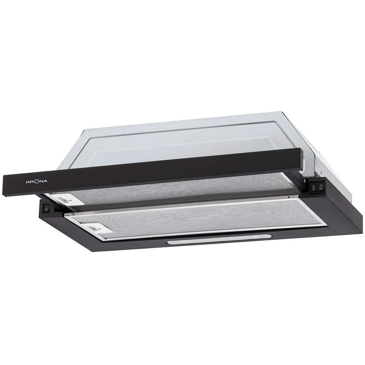 Изображение Встраиваемая вытяжка Krona KERRY 600 BLACK PB (черный, )