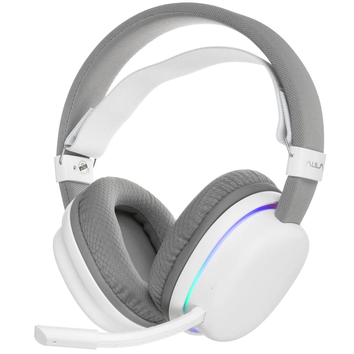 Изображение Bluetooth-гарнитура/наушники AULA G7 White (белый)