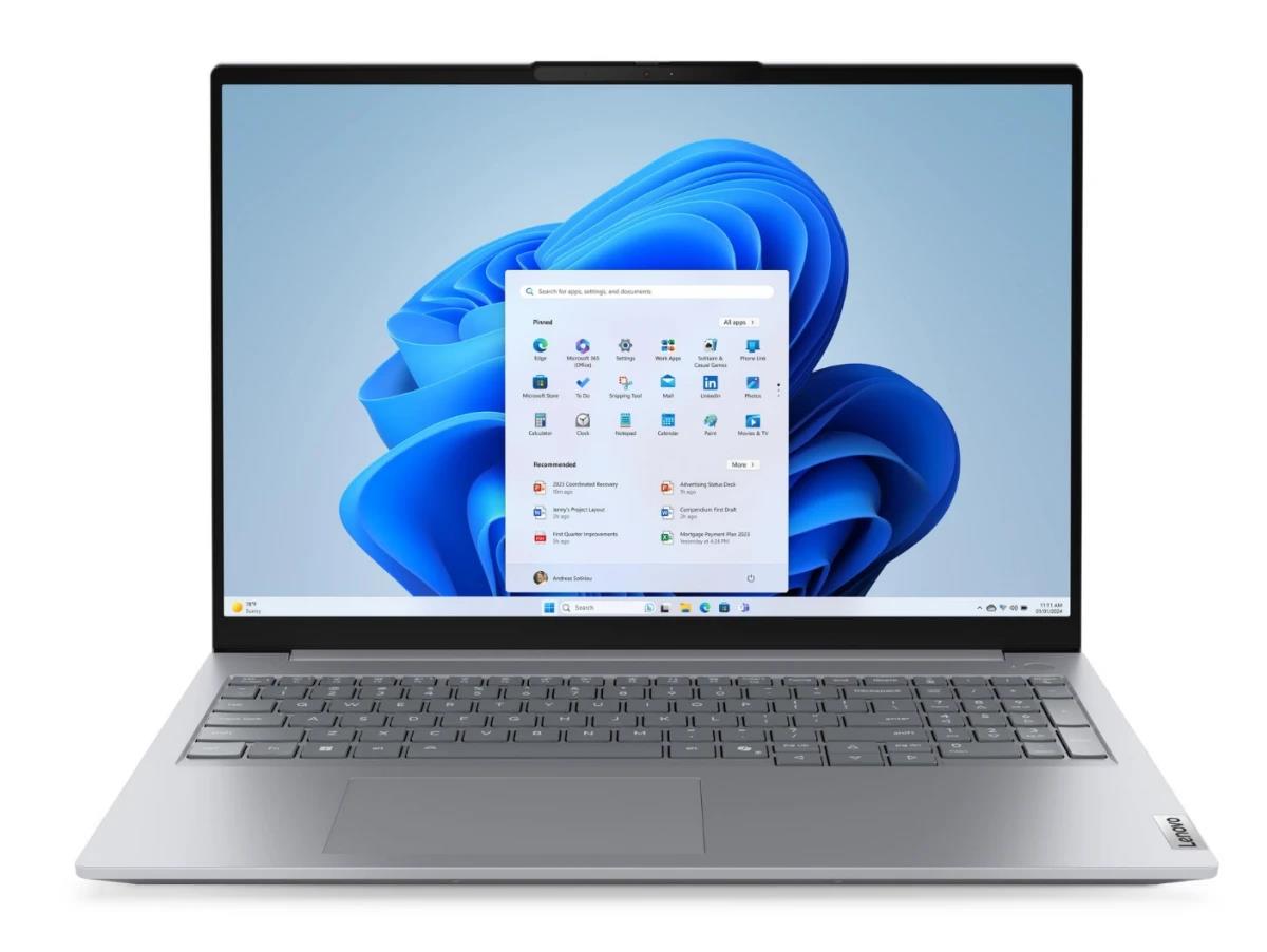 Изображение Ноутбук Lenovo ThinkBook 16 G8 IRL (Intel 210H 2200 МГц/ SSD 512 ГБ  /RAM 16 ГБ/ 16" 1920x1200/VGA встроенная/ Windows 11 Pro) (21SH0003US)