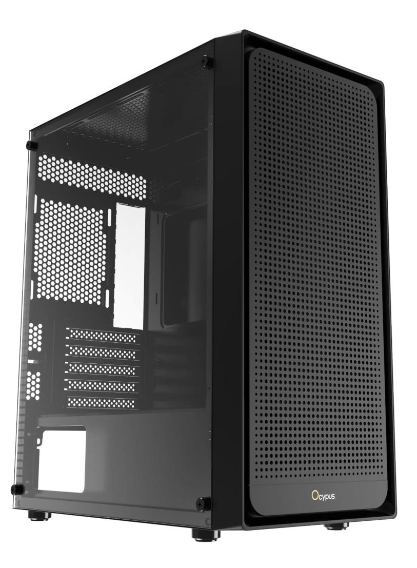 Изображение Корпус Ocypus Gamma C50 BK (mATX, Mini-ITX, черный, без БП)/(Gamma-C50-BKG000XX-GL)