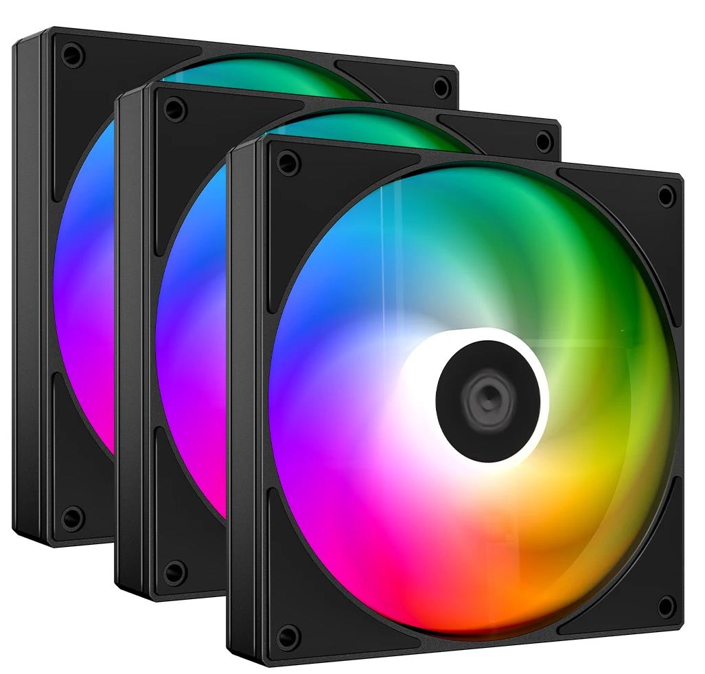 Изображение Вентилятор ID-Cooling AS-120-ARGB-K TRIO (2000 об/мин , ,4-pin PWM)