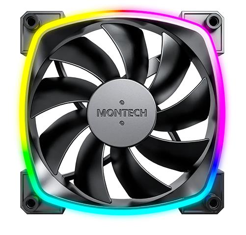 Изображение Вентилятор Montech AX120 PWM BLACK (1600 об/мин , ,4-pin PWM)