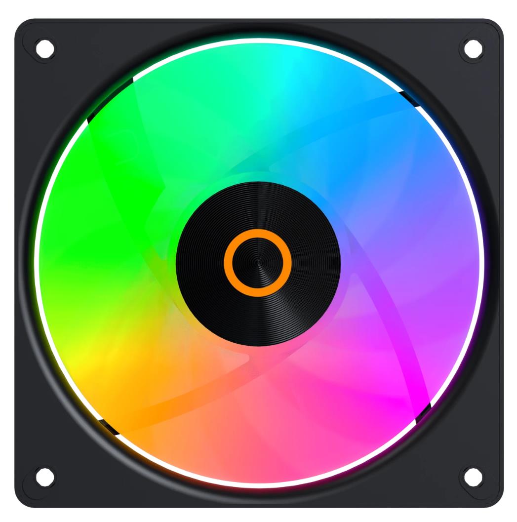 Изображение Вентилятор Ocypus Gamma F12 Elite BK ARGB REVERSE BLADE (1800 об/мин , 120x120x25 мм,4-pin PWM)
