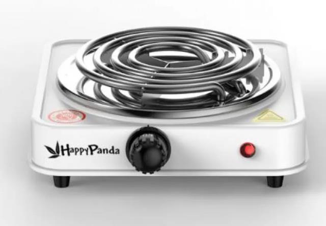 Изображение Плита настольная HAPPY PANDA HP-08W (электрическая, эмалированная сталь, белый)