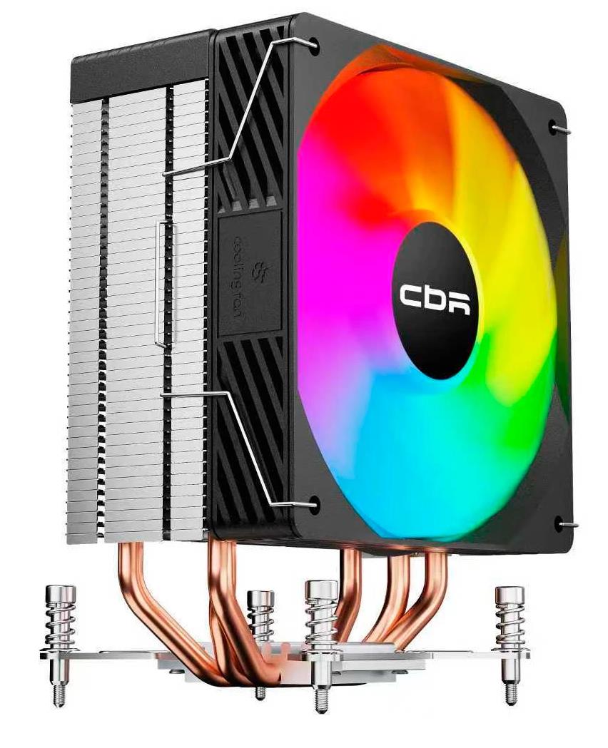 Изображение Кулер для процессора CBR CBR-CC-3190-RGB-PWM (AM4, FM2/FM2+, AM3/AM3+/FM1, LGA1150/1151/1155/S1156, LGA 1200, LGA 1700, LGA1851)1 шт