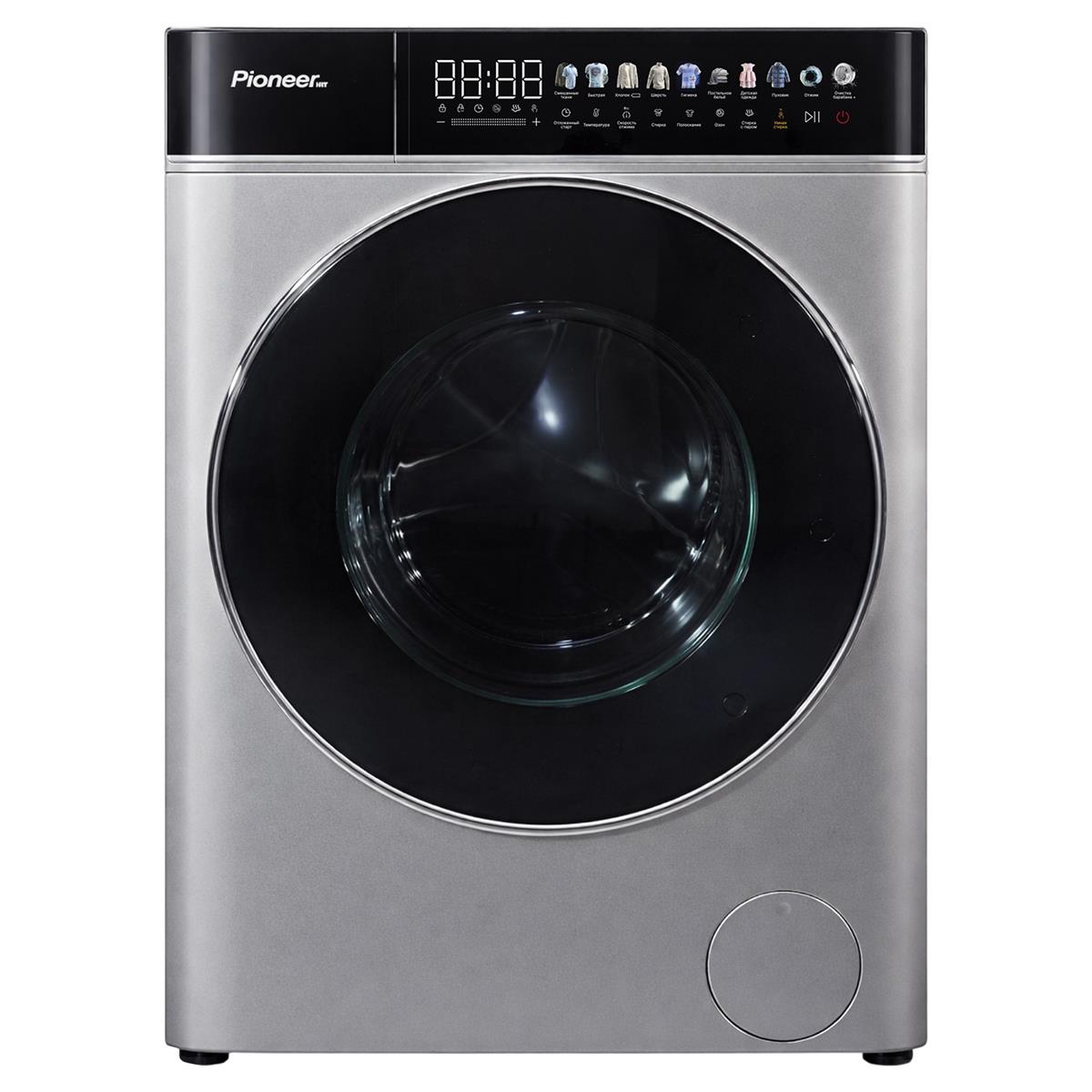 Изображение Стиральная машина Pioneer WM-140801M_SL, серебристый (фронтальная, 8 кг, 1400 об/мин )