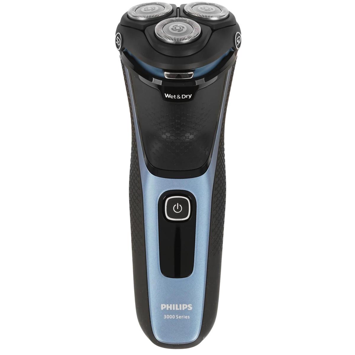 Изображение Бритва Philips S3243/12,голубой, черный