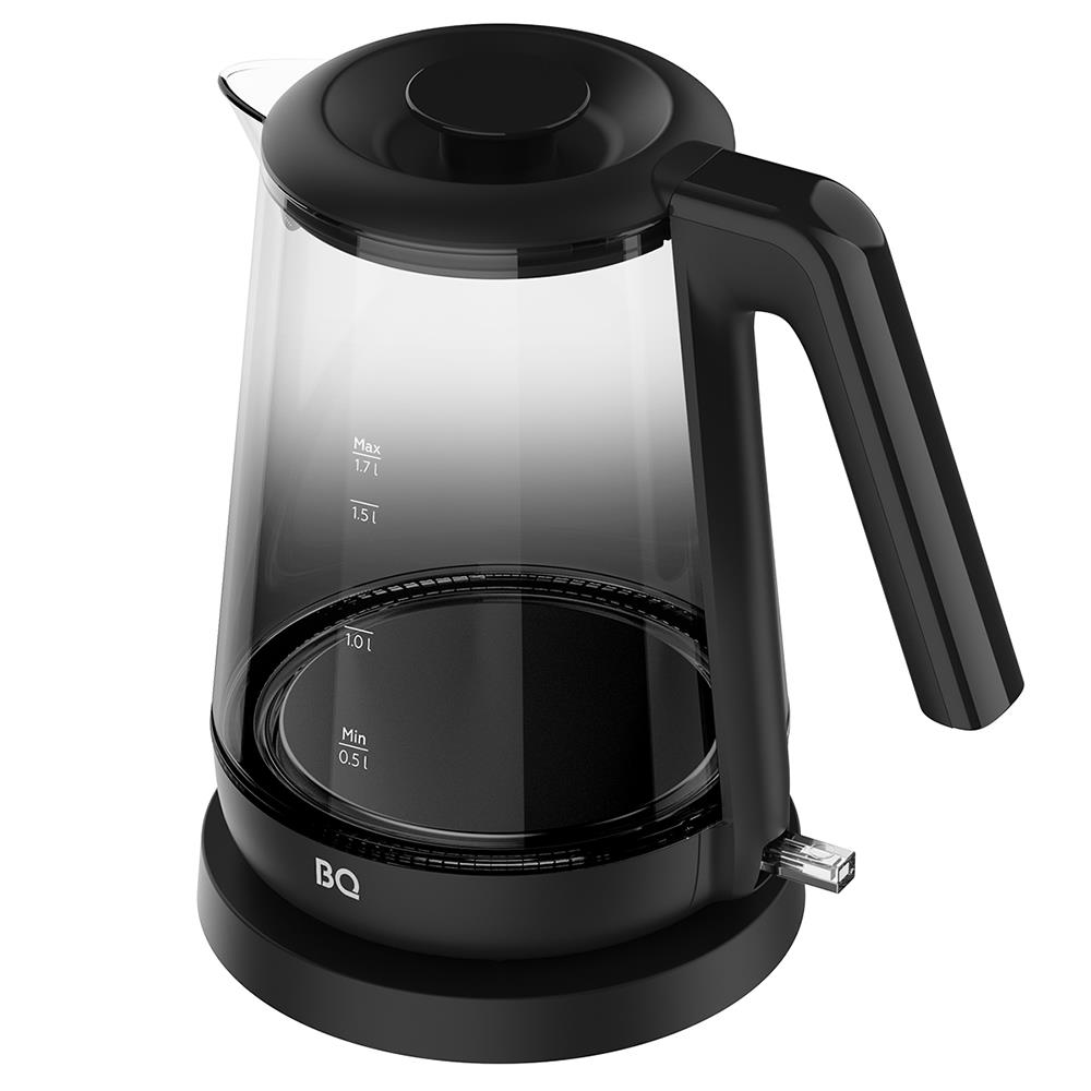 Изображение Электрический чайник BQ KT1000G (2200 Вт/1,7 л /стекло/серый, черный)