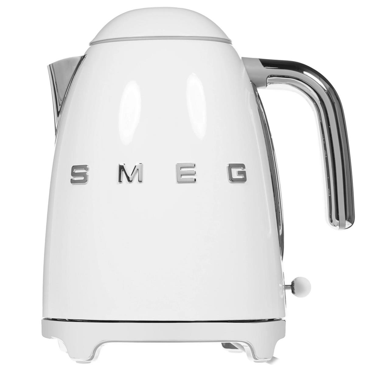 Изображение Электрический чайник Smeg KLF03WHEU (2400 Вт/1,7 л /пластик, нержавеющая сталь/белый)
