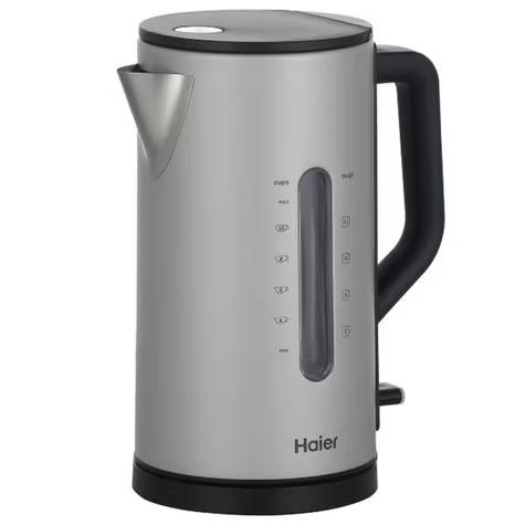 Изображение Электрический чайник Haier HK-601 (3000 Вт/1,7 л /нержавеющая сталь/матовое серебро)