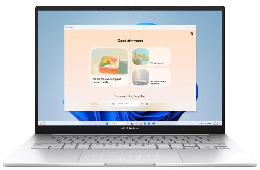 Изображение Ноутбук Asus UX3405CA Zenbook 14 (Intel 285H 2900 МГц/ SSD 512 ГБ  /RAM 32 ГБ/ 14" 2880x1800/VGA встроенная/ Без ОС) (90NB14W2-M01LJ0)