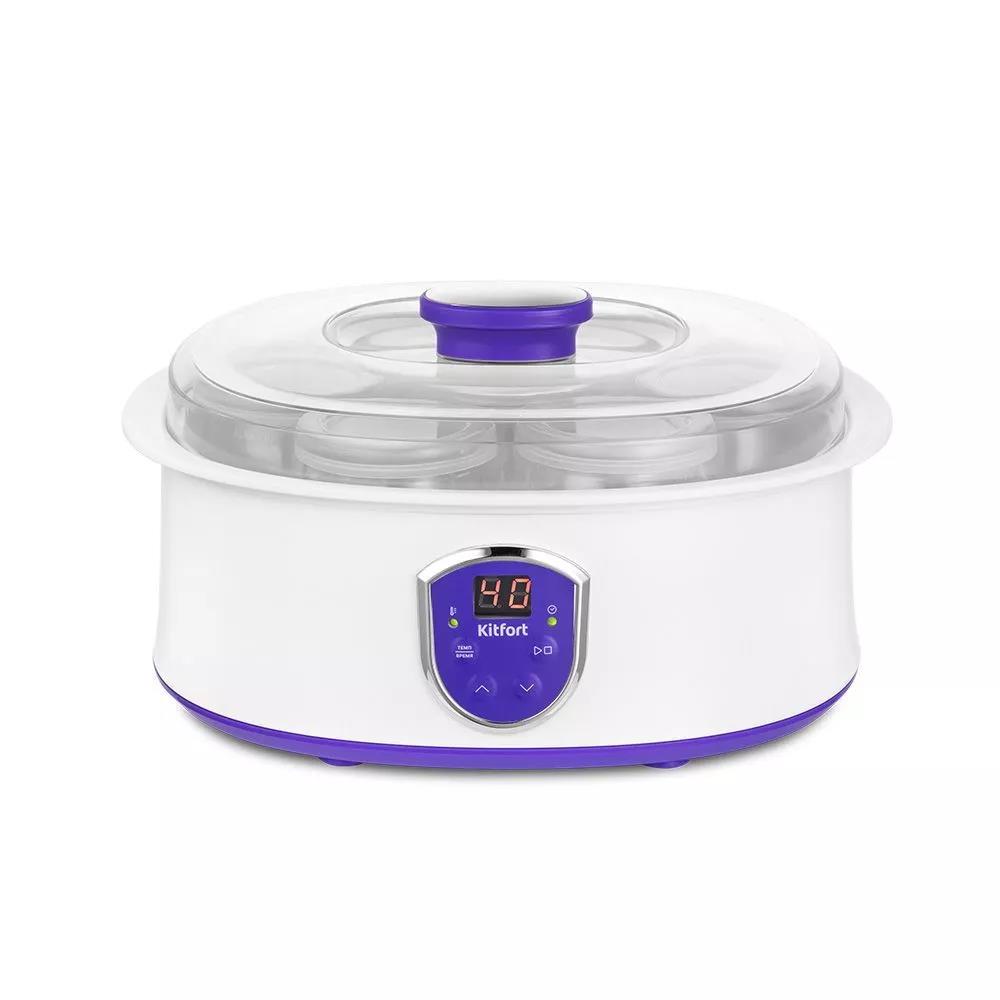 Изображение Йогуртница Kitfort КТ-2088-1 (белый, фиолетовый)