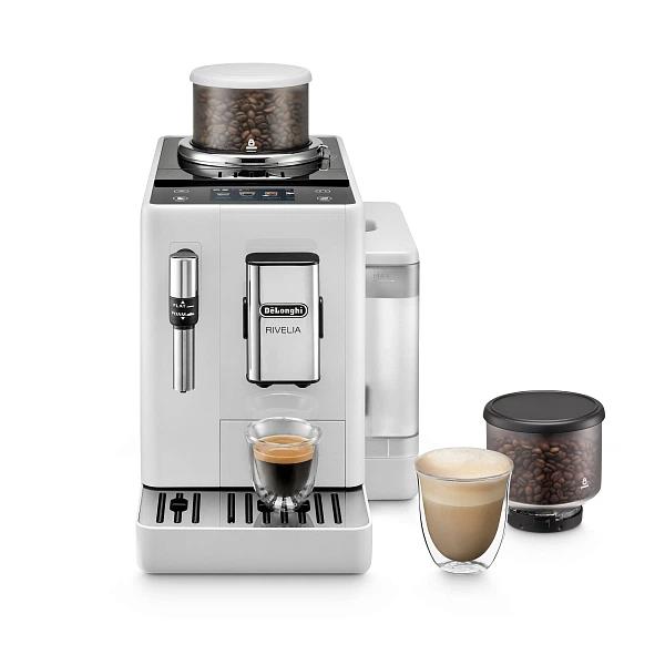 Изображение Кофемашина DeLONGHI EXAM440.55.W (1450 Вт /19 бар/белый)