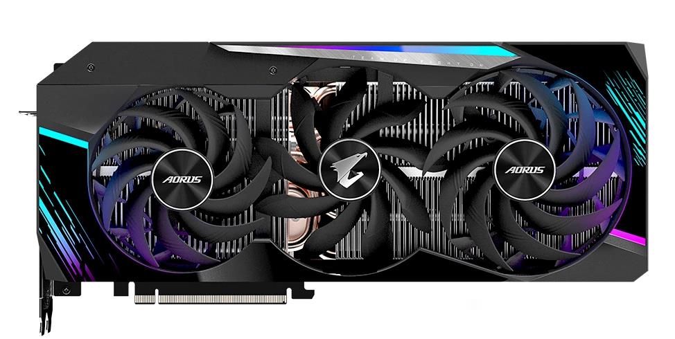 Изображение Видеокарта GIGABYTE NVIDIA GeForce RTX 3080 10GB LHR 10 Гб (NVIDIA GeForce RTX 3080, GDDR6X)/(GV-N3080AORUS M-10GD 3.0)