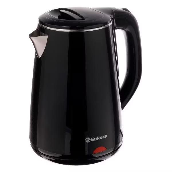 Изображение Электрический чайник Sakura SA-2150BK (1800 Вт/2,2 л /сталь, пластик/черный)