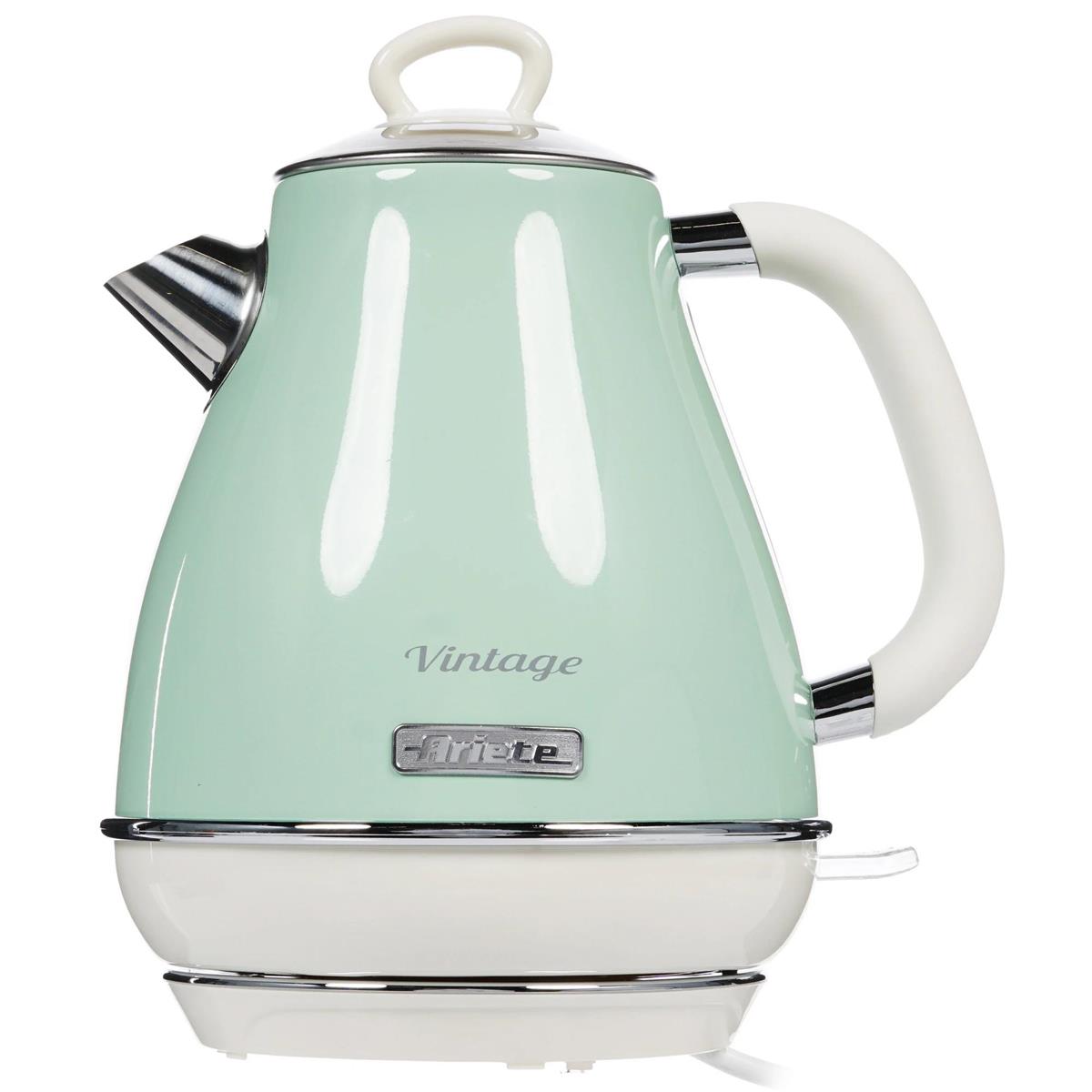 Изображение Электрический чайник Ariete Vintage 2869/04 2000 Вт, 1.7 л (2000 Вт/1,7 л /металл, пластик/зеленый)