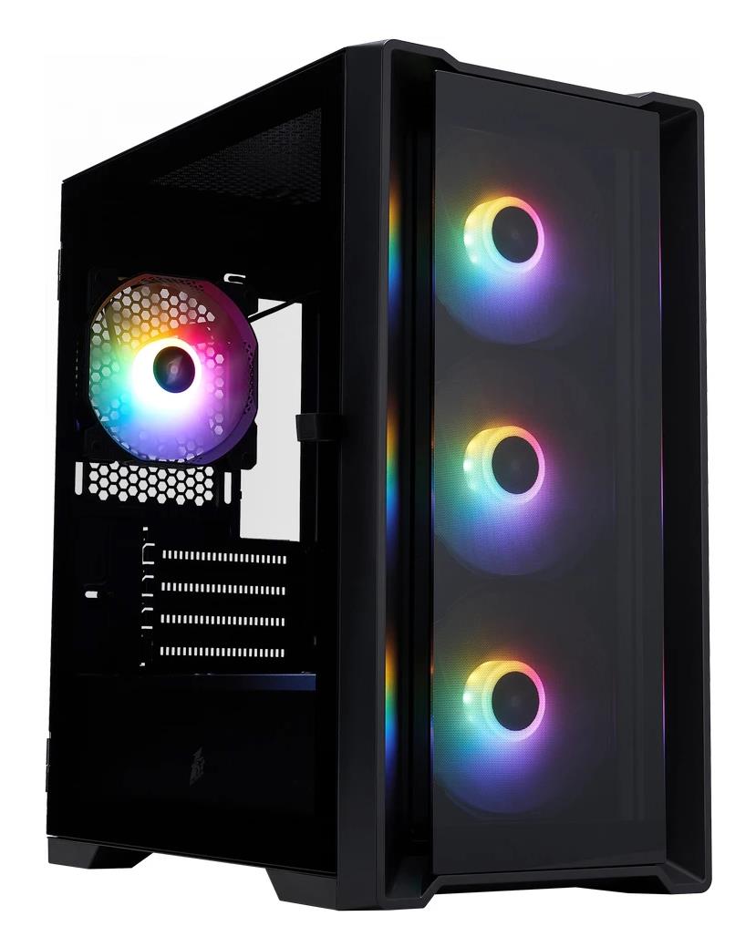 Изображение Корпус 1STPLAYER TRILOBITE T4-G FRGB Black (mATX, Mini-ITX, черный, без БП)/(T4-G-BK-4F1)