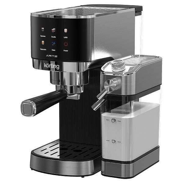 Изображение Кофеварка Korting KCM 1005 T Arte (рожковая/1,2 л /1350 Вт )