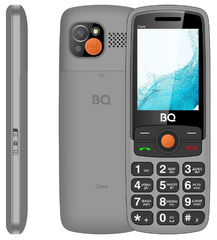 Изображение Мобильный телефон BQ 2459 Care,серый